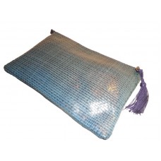 Handmade evening leather blue handbag...Out of Stock!